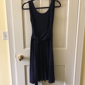 Blue tie dress